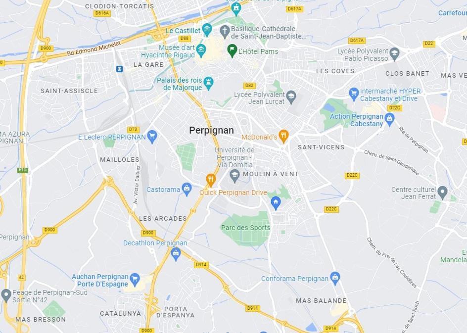 T2 30M2 Au Calme, Vue Montagnes, Apercu Mer Apartment Perpignan Luaran gambar